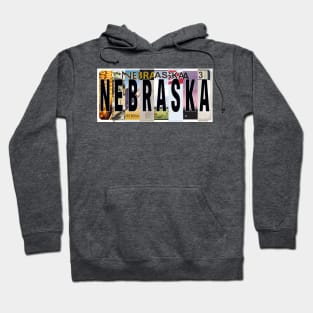 Nebraska License Plates Hoodie